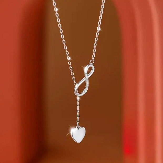 Collana cuore infinito argento