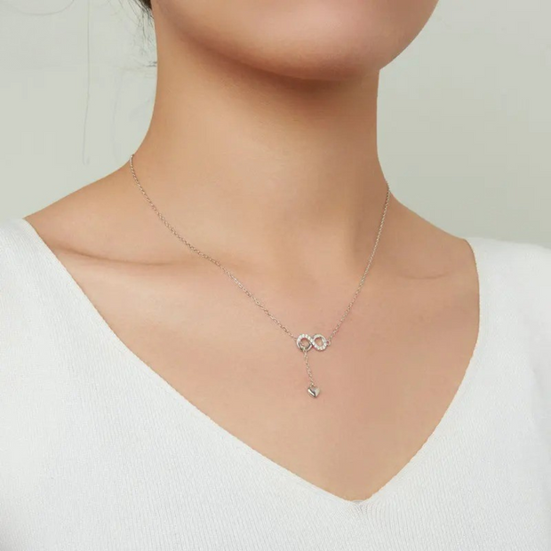 Collana cuore infinito argento