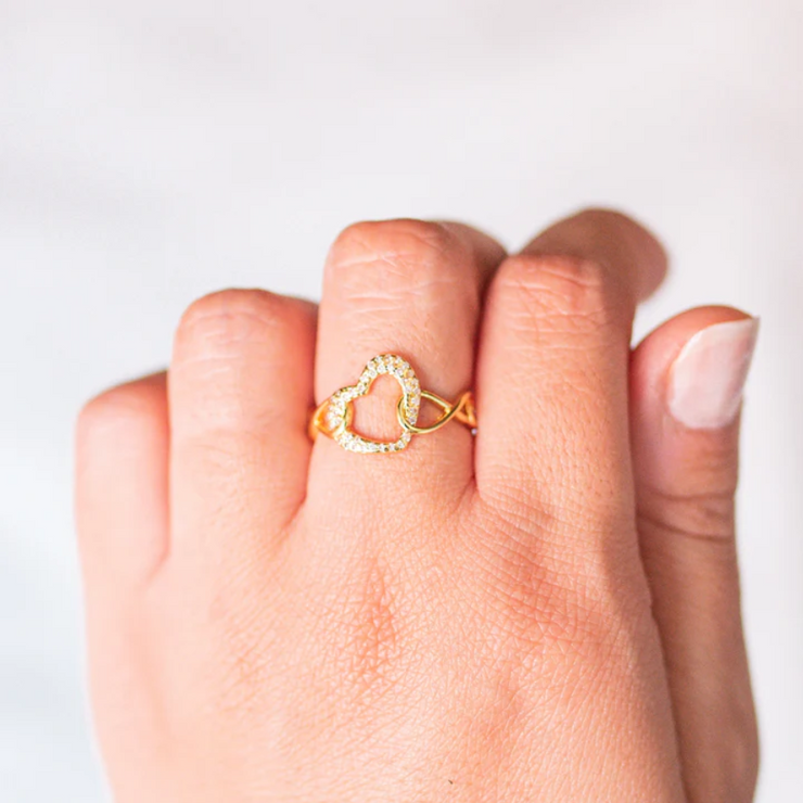 Anello cuore infinito 2x1
