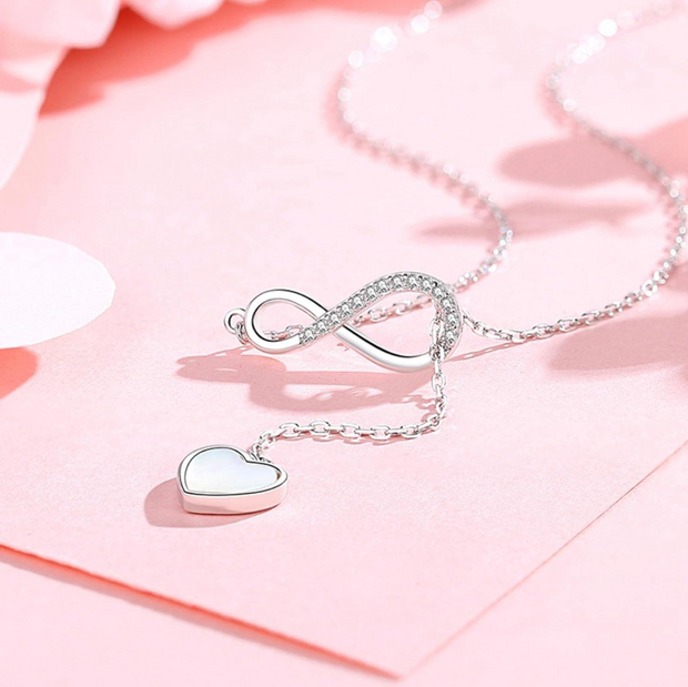Collana cuore infinito argento