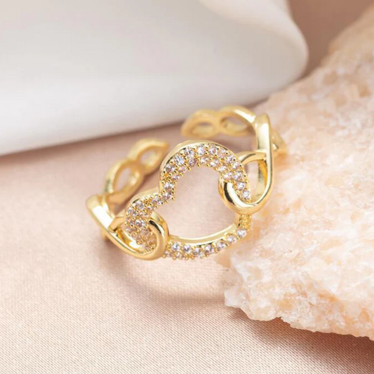 Anello cuore infinito 2x1