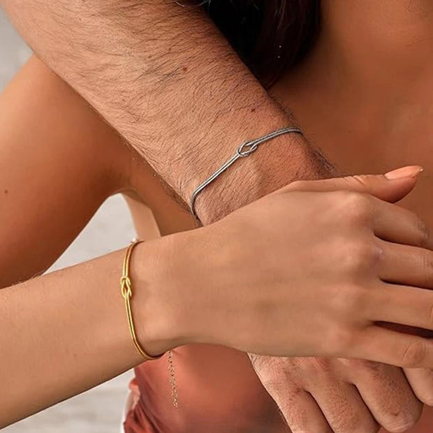 Bracciali nodo d'amore 2x1