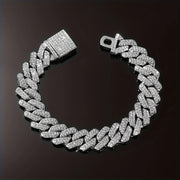 Bracciale cuban ice uomo