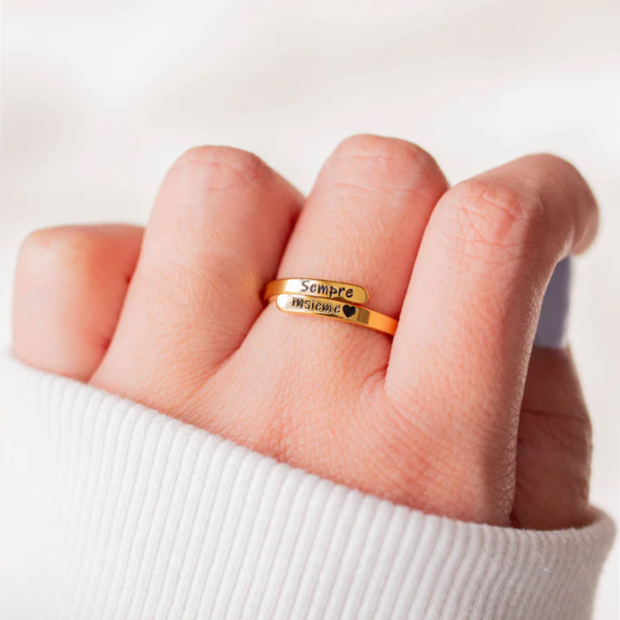 Anello sempre insieme oro